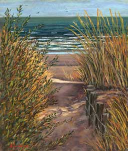 Sunset, Pittenweem Harbour, Pastel