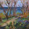 Study For Bluebells By The Sea, Pastel