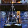 Evening Departure, Pittenweem, Pastel on Panel