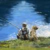 On The Riverbank, Pastel
