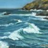 Waves on a rock coast